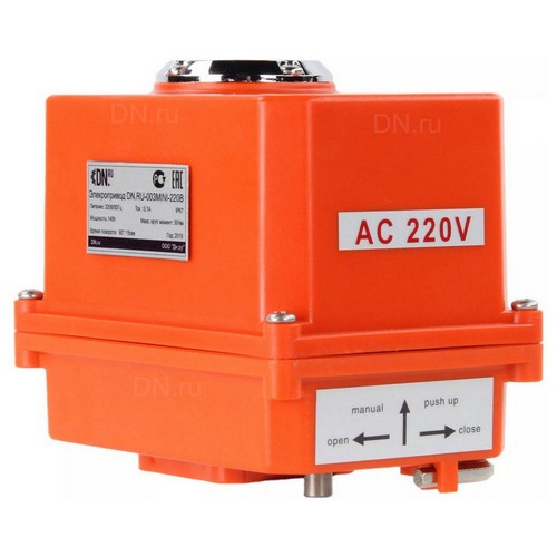 Краны шаровые DN.ru BV3232P(4pc)-FP-3WL-F-ISO-H Ду15-25 Ру16 полнопроходные трехходовые, нержавеющая сталь SS316, фланцевые, уплотнение - PTFE, с электроприводом четвертьоборотным DN.ru QT-N-EM-O1-220VAC-У1 MINI