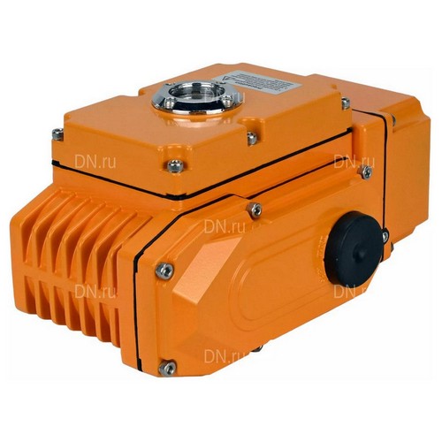 Краны шаровые DN.ru BV3232P(4pc)-FP-3WL-F-ISO-H Ду20-100 Ру16 полнопроходные трехходовые, нержавеющая сталь SS316, фланцевые, уплотнение - PTFE, с электроприводом четвертьоборотным DN.ru QT-N-EM-B1-220VAC-У1