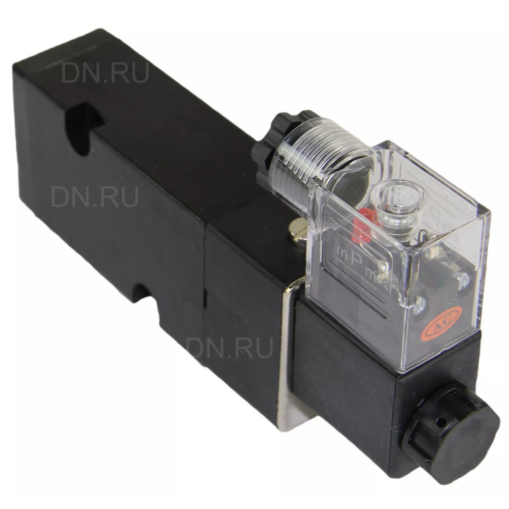 Кран шаровой DN.ru BV3232P(3pc)-FP-F-ISO-H Ду100 Ру16 полнопроходной трехсоставной, фланцевый, нержавеющая сталь 316, уплотнение - PTFE, 22х22, F10, WDVF, с пневмоприводом DN.ru PA-DA-105, пневмораспределителем 4M310-08 24В и БКВ APL-410N EX