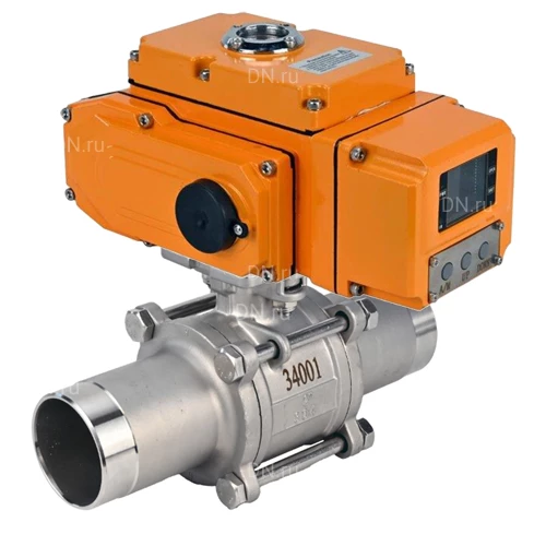 Краны шаровые DN.ru BV3131P(3pc)-FP-W-ISO-H LONG Ду15-80 Ру63-16, полнопроходные, трехсоставные, нержавеющая сталь 304, PTFE, под приварку, с электроприводом четвертьоборотным DN.ru QT-N-EM-A1-24VDC-У1 HARK Краны шаровые DN.ru BV3131P(3pc)-FP-W-ISO-H LONG Ду15-80 Ру63-16, полнопроходные, трехсоставные, нержавеющая сталь 304, PTFE, под приварку, с электроприводом четвертьоборотным DN.ru QT-N-EM-A1-24VDC-У1 HARK