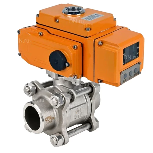 Краны шаровые DN.ru BV3232P(3pc)-FP-W-ISO-H WDVF Ду15-40 Ру63/40 полнопроходные, трехсоставные, нерж. сталь 316, уплотнение - PTFE, под приварку, с электроприводом четвертьоборотным DN.ru QT-N-EM-A1-24VDC-У1 HARK Краны шаровые DN.ru BV3232P(3pc)-FP-W-ISO-H WDVF Ду15-40 Ру63/40 полнопроходные, трехсоставные, нерж. сталь 316, уплотнение - PTFE, под приварку, с электроприводом четвертьоборотным DN.ru QT-N-EM-A1-24VDC-У1 HARK