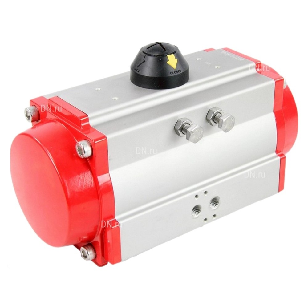 Кран шаровой DN.ru BV3131P(3pc)-FP-W-ISO-H LONG Ду80 Ру25 полнопроходной, корпус - нержавеющая сталь 304, уплотнение - PTFE, под приварку, с пневмоприводом DN.ru PA-DA-083, редуктором DN.ru MON2-450-T28-ISO и БКВ APL-210N