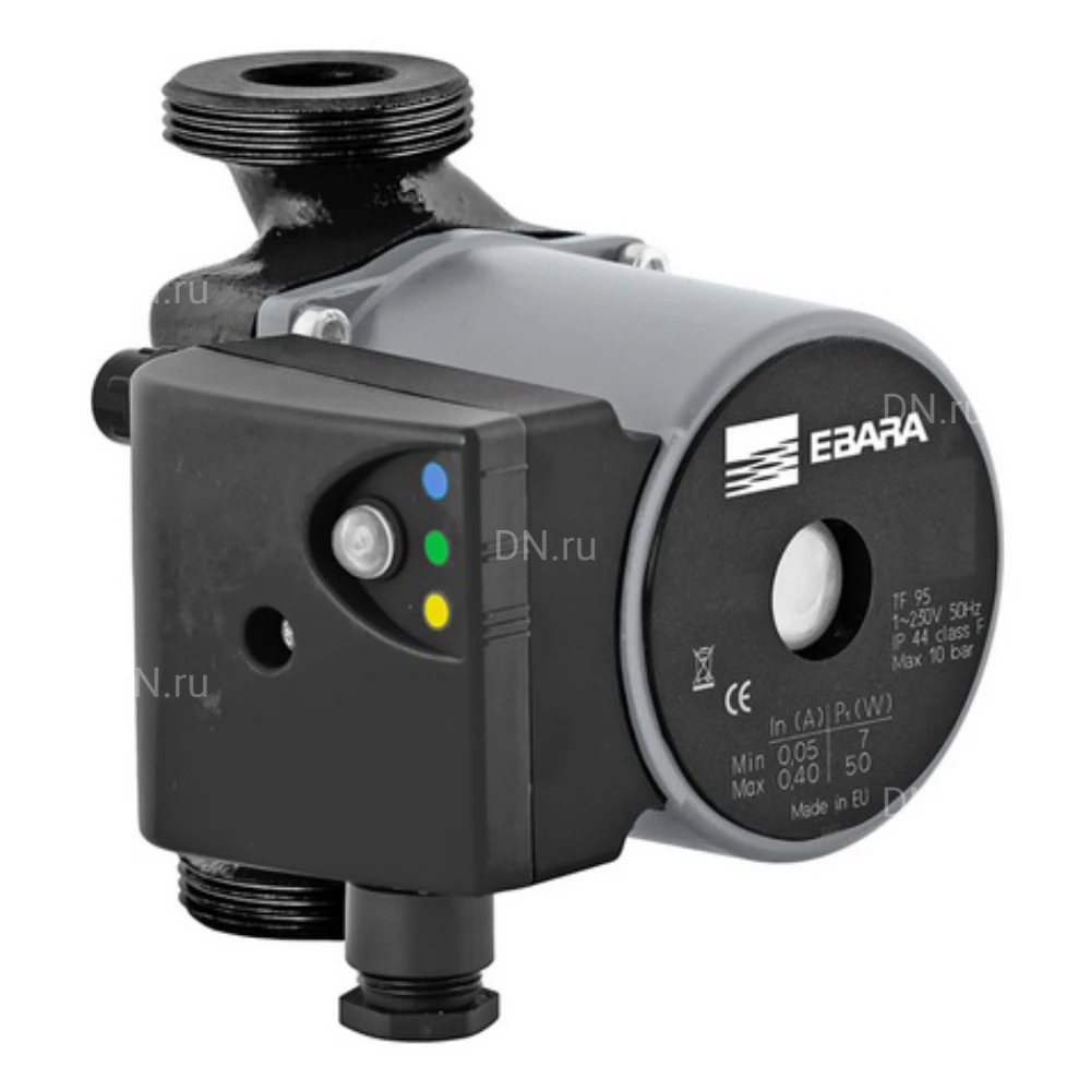 Насос циркуляционный Ebara Ego 2 32/40-180 поверхностный, корпус - чугун, мощность - 0.02кВт, напор - 4м, производительность - 67л/мин, 230В