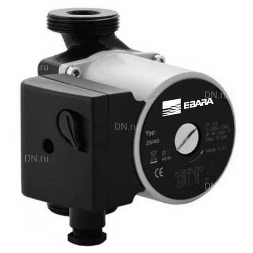 Насосы циркуляционные Ebara MR поверхностные, корпус - чугун, мощность - 0.05кВт, напор - 1.5м, производительность - 48л/мин, 220В