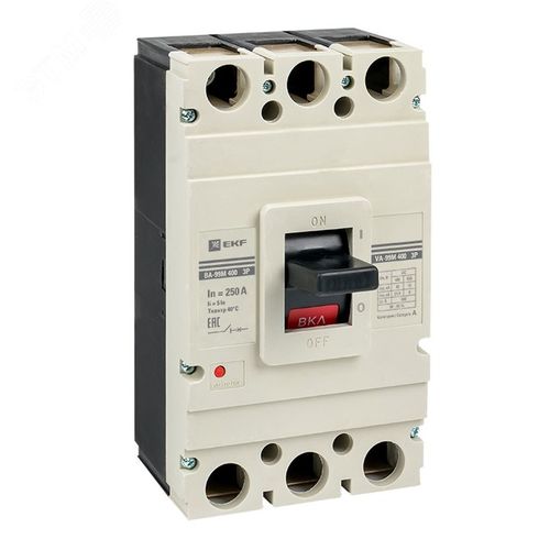 Автоматические выключатели четырехполюсные EKF PROxima ВА-99М 4P 100 16-100А 5In отключающая способность 35кА