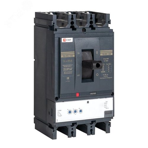 Автоматические выключатели трехполюсные EKF PROxima ВА-99C 3Р 400 сила тока 200-400А, отключающая способность 45 кА