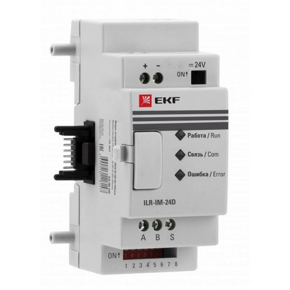 Модуль интерфейсный EKF PROxima для реле PRO-Relay MODBUS TCP 24В, IP20