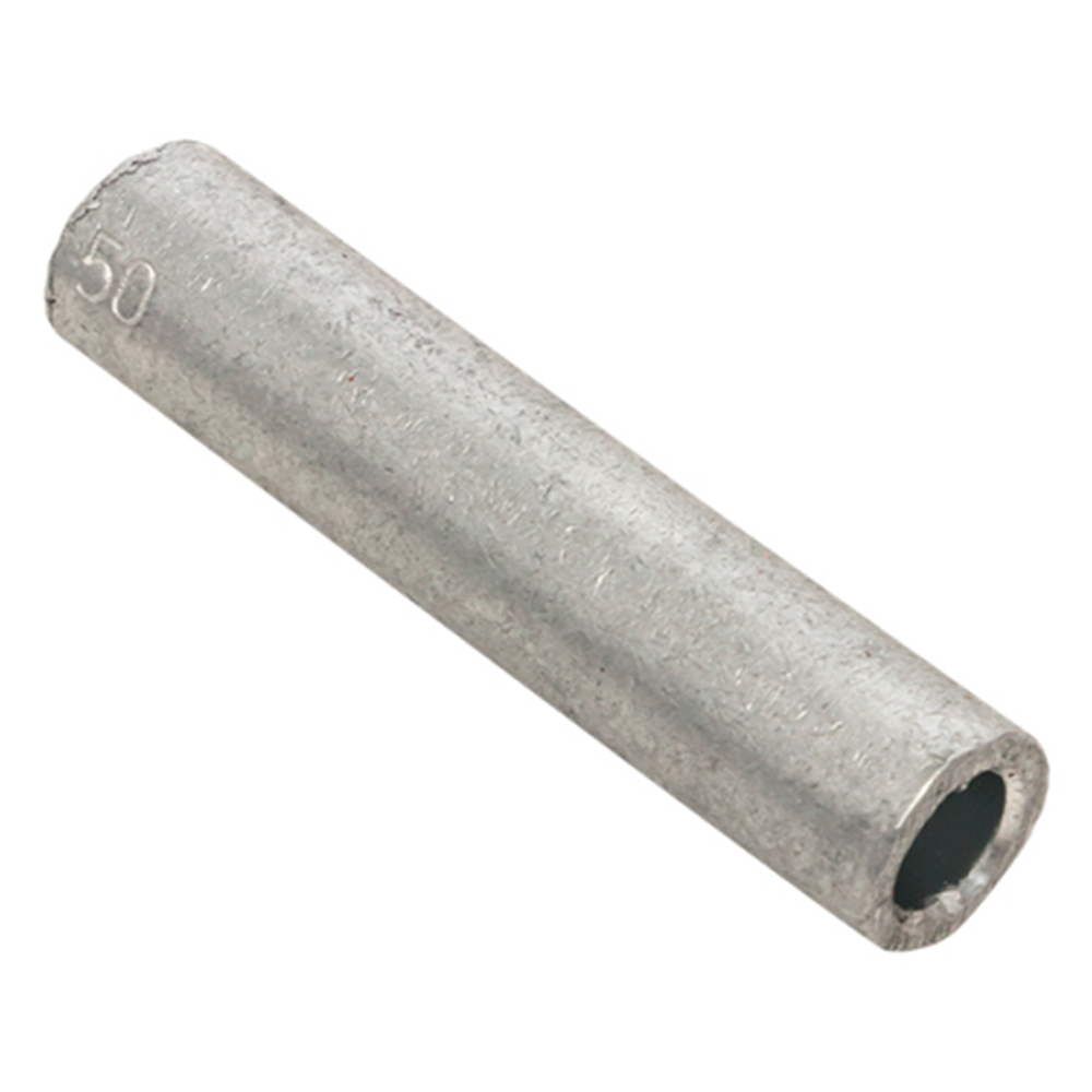 Гильза соединительная EKF PROxima ГА ГОСТ 50-9 алюминиевая, диаметр внутренний - 9 мм, сечение - 50 мм2, напряжение - 35 кВ, цвет - серый