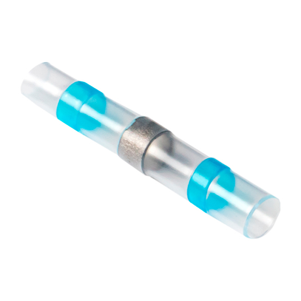 Гильза термоусаживаемая EKF ПК-Т под пайку, материал - ПВХ, сечение - 1.5-2.5 мм2, цвет - синий, упаковка - 20 шт