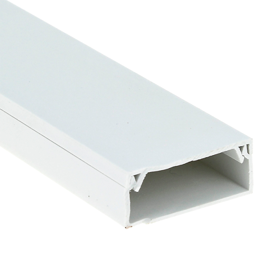 Кабель-канал EKF Plast kk 80х40 мм L=2 м, материал - ПВХ, степень защиты - IP40, цвет - белый, в упаковке 12 м
