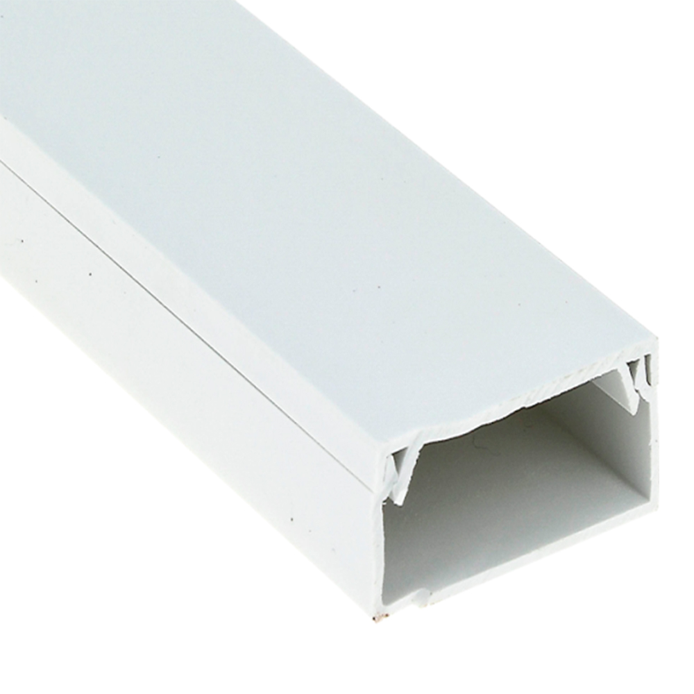 Кабель-канал EKF Plast kk 80х60 мм L=2 м, материал - ПВХ, степень защиты - IP40, цвет - белый, в упаковке 8 м