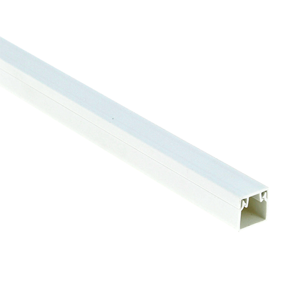 Кабель-канал EKF Plast kk 12х12 мм L=2 м, материал - ПВХ, степень защиты - IP40, цвет - белый, в упаковке 120 м
