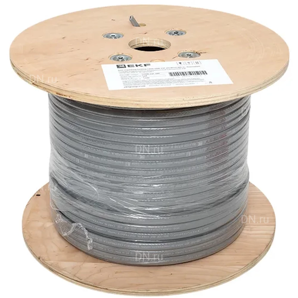 Кабель саморегулирующийся EKF HSR-33P нагревательный, мощность - 33Вт/м, длина кабеля - 50м, материал изоляции - полиолефин, IP67, цвет - серый, 230В