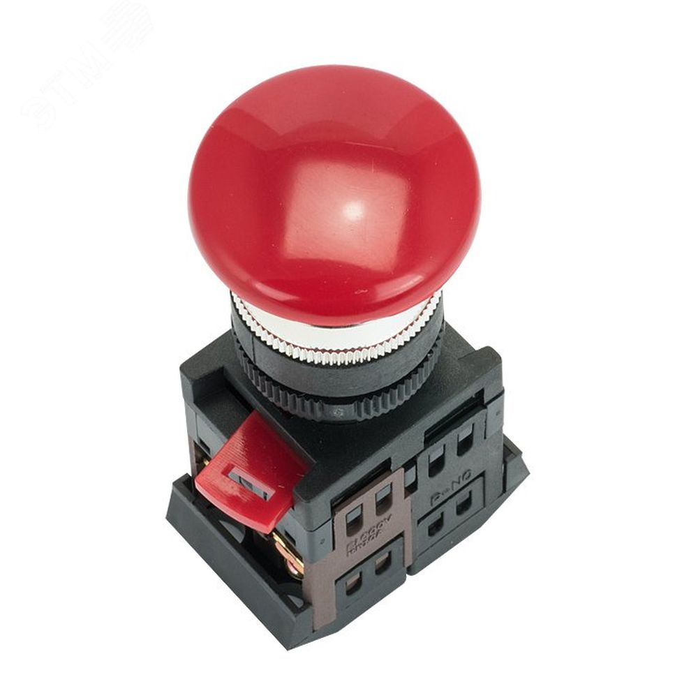 Кнопка грибок EKF PROxima AEAL-22 Ду22 с фиксацией NO+NC, IP54, 220В, красная