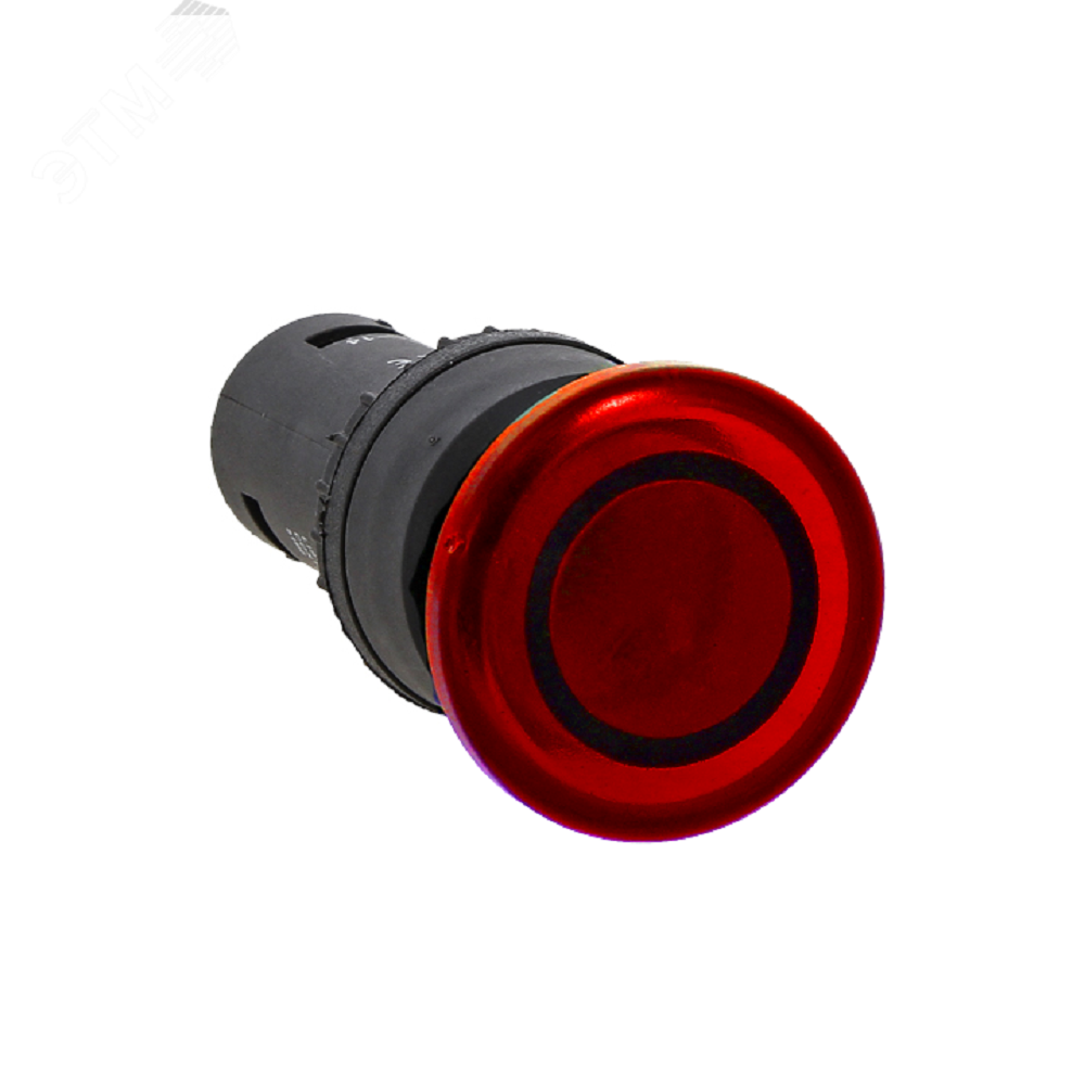 Кнопка грибок EKF PROxima SW2C-MD Ду22 с подсветкой, с фиксацией, NO+NC, IP54, 24 В, красная