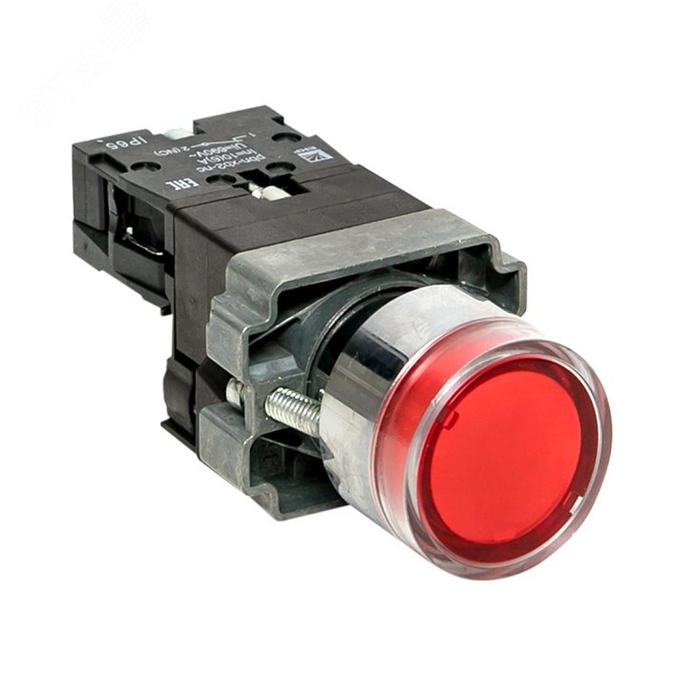Кнопка EKF PROxima BA42 Ду22 с подстветкой NC 230В, IP65, красная