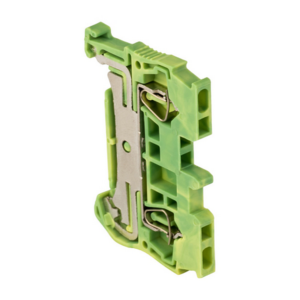 Колодка клеммная EKF PROxima JXB-ST-2.5, пружинная самозажимная, IP20, материал корпуса - полиамид, цвет - желто-зеленый