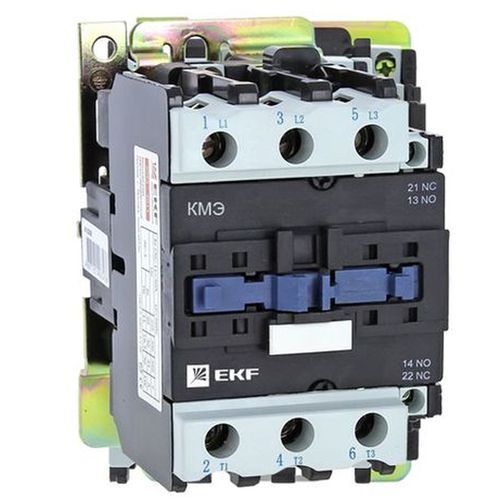 Контакторы трехполюсные EKF Basic КМЭ-40 3NO 1NO+1NC, катушка управления 230-400В, рабочий ток 40А AC