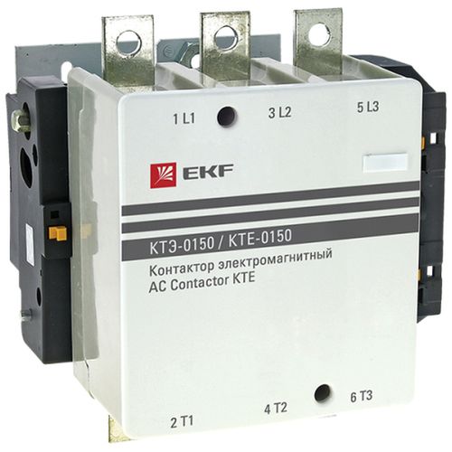 Контакторы электромагнитные EKF КТЭ-150 3NO 1NO, катушка управления 230-400В, рабочий ток 150А AC