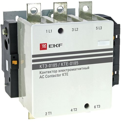 Контакторы электромагнитные EKF КТЭ-185 3NO 1NO, катушка управления 230-400В, рабочий ток 185А AC