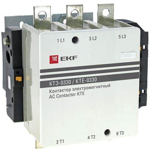Контакторы электромагнитные EKF КТЭ-330 3NO 1NO, катушка управления 230-400В, рабочий ток 330А AC