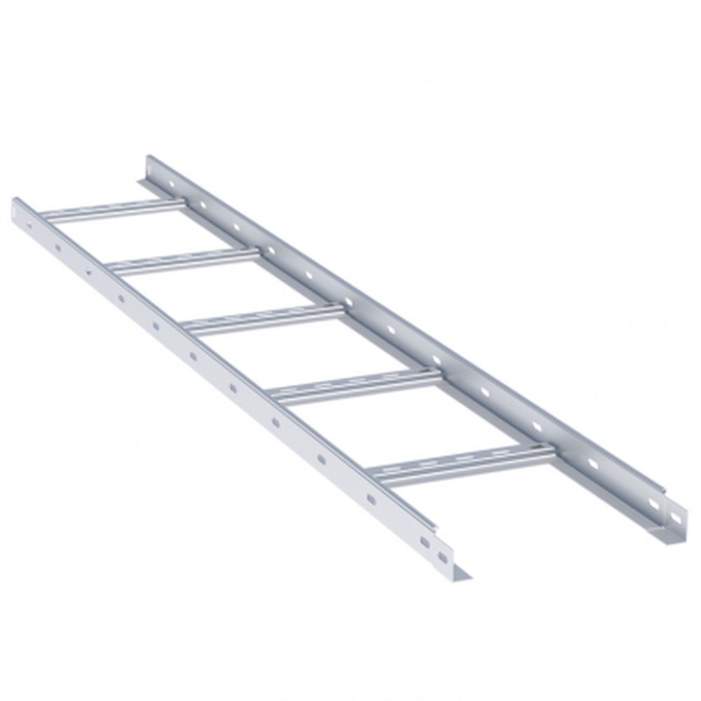 Лоток лестничный EKF M-Line (HDZ) 80x300x3000 мм, толщина материала 1.5 мм, материал - сталь, цвет серый