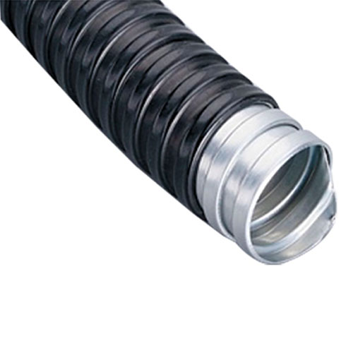 Металлорукава EKF Р3-ЦП 8-50 мм в мешках 20-50 м, изоляция – ПВХ, материал – оцинкованная сталь, IP65, цвет – черный