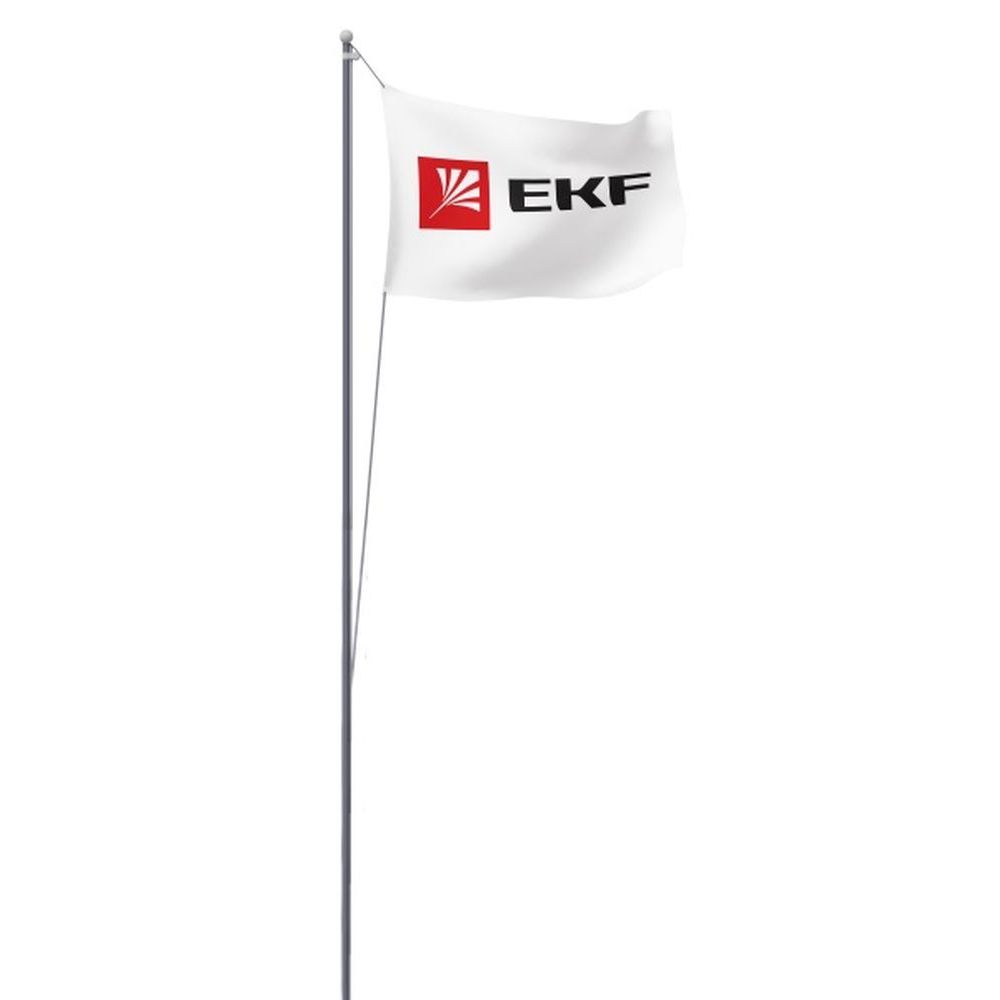 Мачта молниеприемная EKF ММСПС-Ф-9 PROxima L=9 м секционная пассивная, материал - алюминий, c флагом