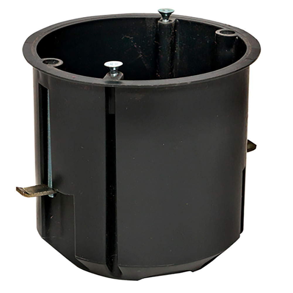 Коробка установочная EKF КМП-020-010 80х70 мм углубленная с металлическими лапками, для полых стен, корпус – полипропилен, IP20, цвет – черный