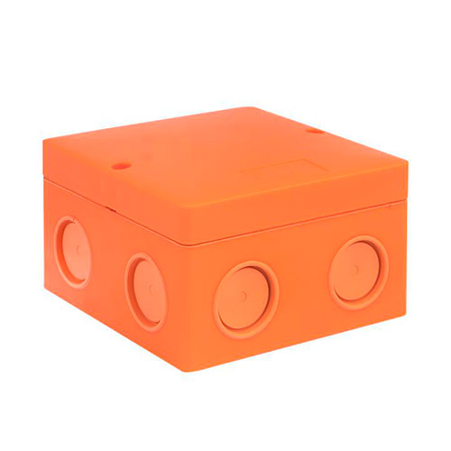 Коробки распределительные EKF КМРФ-101 огнестойкие, корпус – пластик, 8 вводов, цвет – оранжевый
