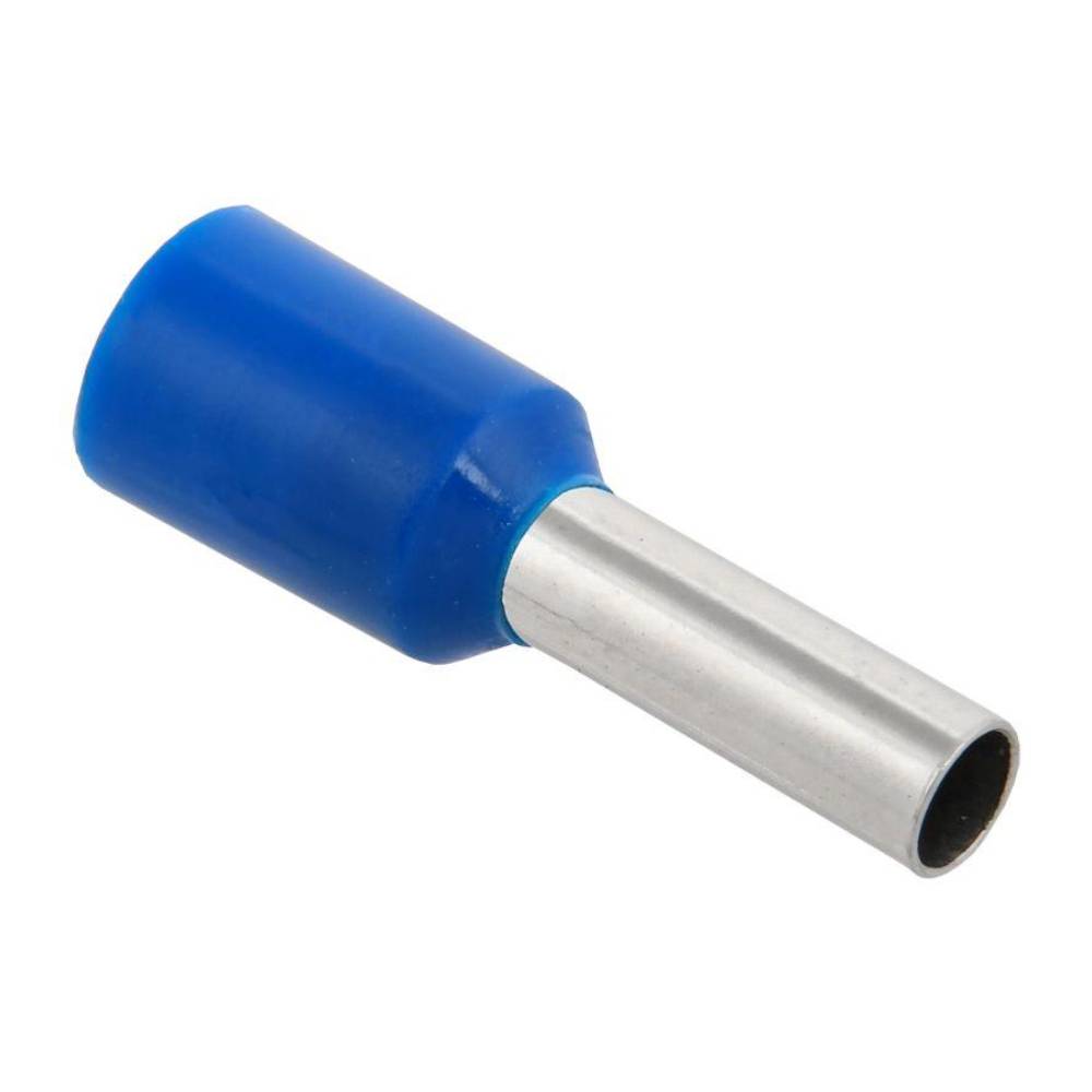 Наконечник штыревой IEK Е НШВИ 2.5-8 сечение проводника до 2.5 мм2, длина штыря 8 мм,цвет синий, материал корпуса медь луженая, изолированный, упаковка 20 шт