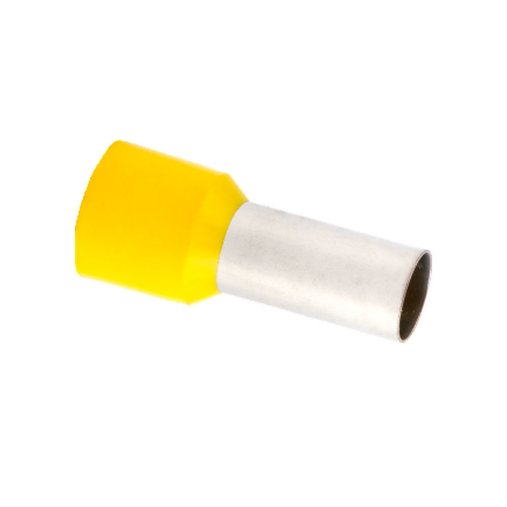 Наконечник штыревой EKF PROxima НШвИ втулочный изолированный, сечение проводника 25 мм2, длина втулки 16 мм, материал наконечника - медь луженая, цвет - желтый, упаковка 50 шт