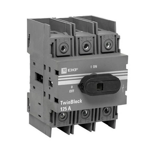 Рубильники EKF TwinBlock 125 А трехполюсные, напряжение 690 В