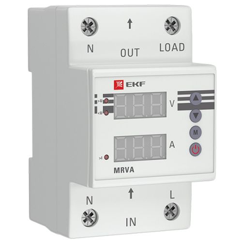 Реле напряжения и тока EKF MRVA номинальный ток - 25-50 A с дисплеем