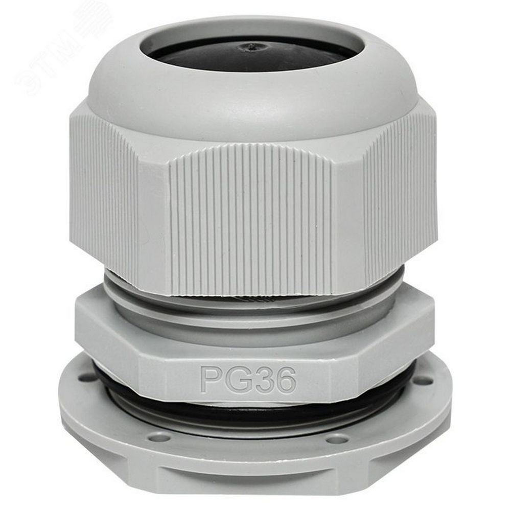 Сальник EKF PROxima PG36, IP54, диаметр отверстия - 46 мм, для кабеля диаметром 22-32 мм, материал корпуса - полиамид, упаковка 1 шт.