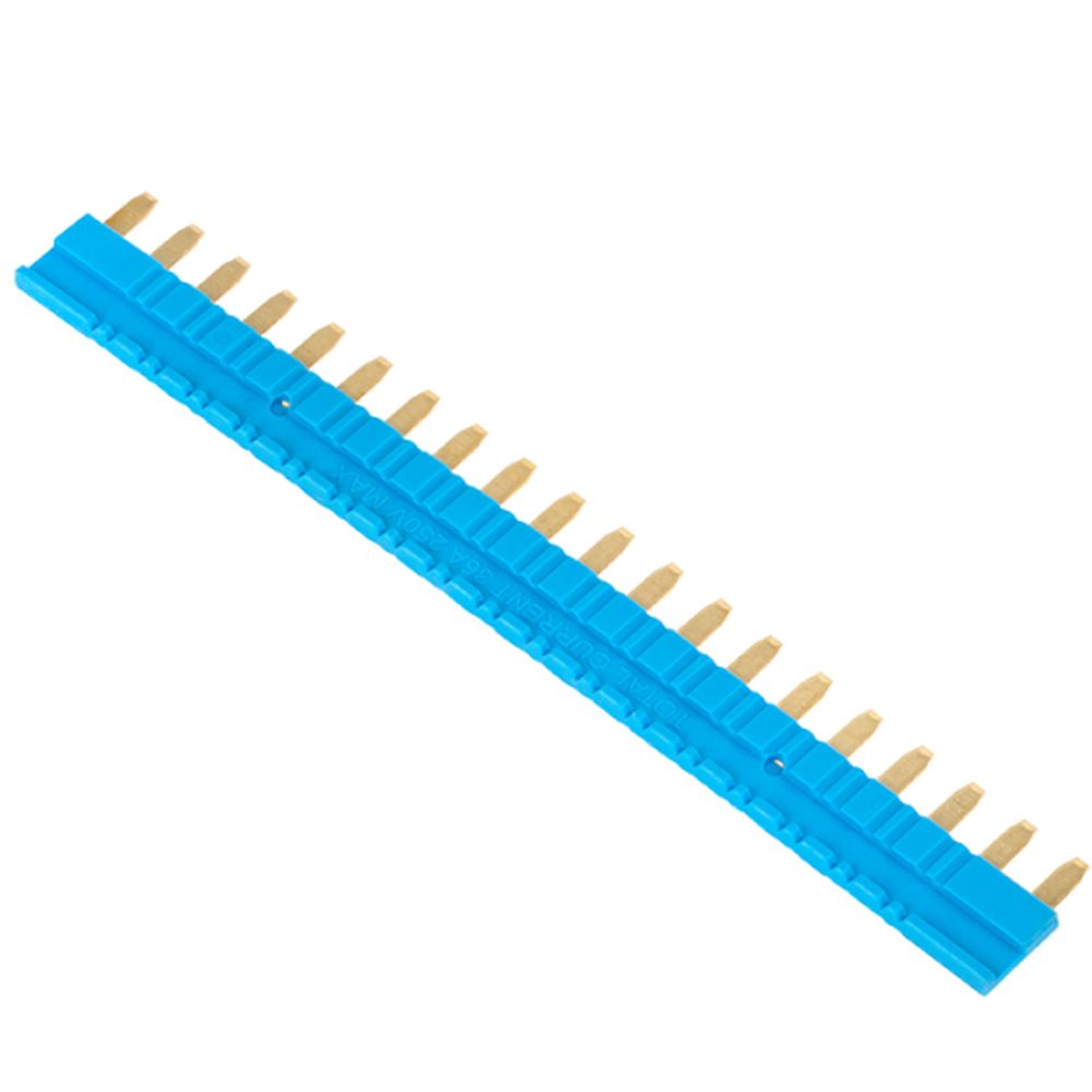 Шина соединительная EKF AVERES RMS для разъемов, номинальный ток 32А, цвет-голубой