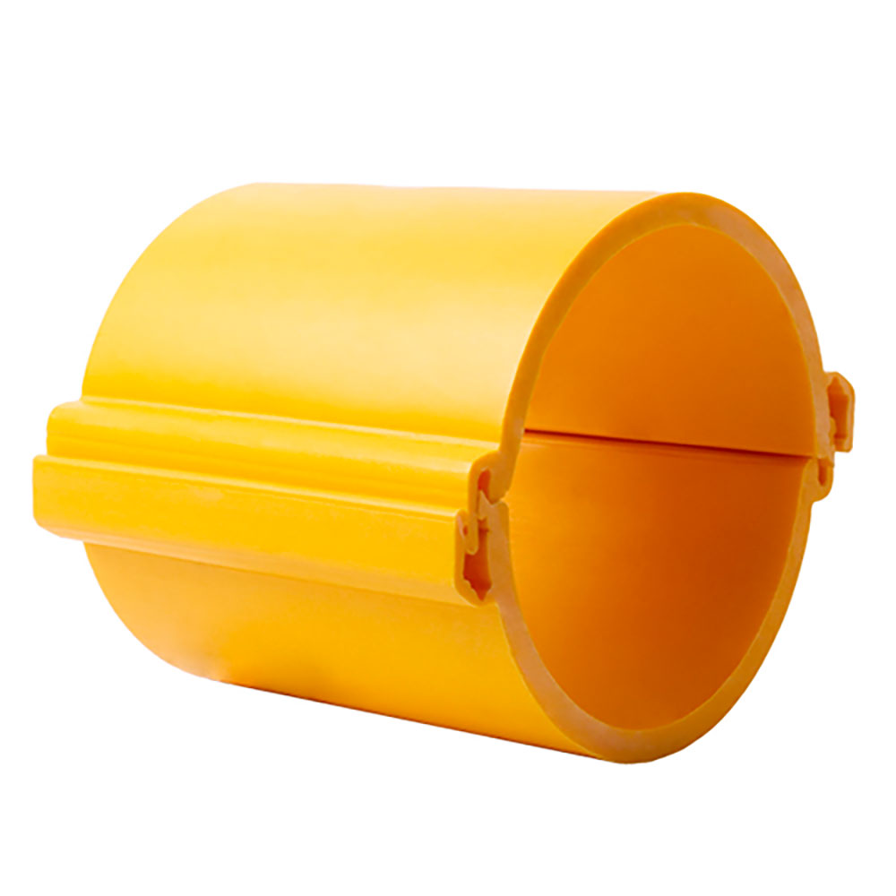 Труба разборная EKF Plast Дн160 L3 гладкая, механическая стойкость 750Н, внешний диаметр 160 мм, материал - ПНД, длина 3 м, IP30, цвет – желтый