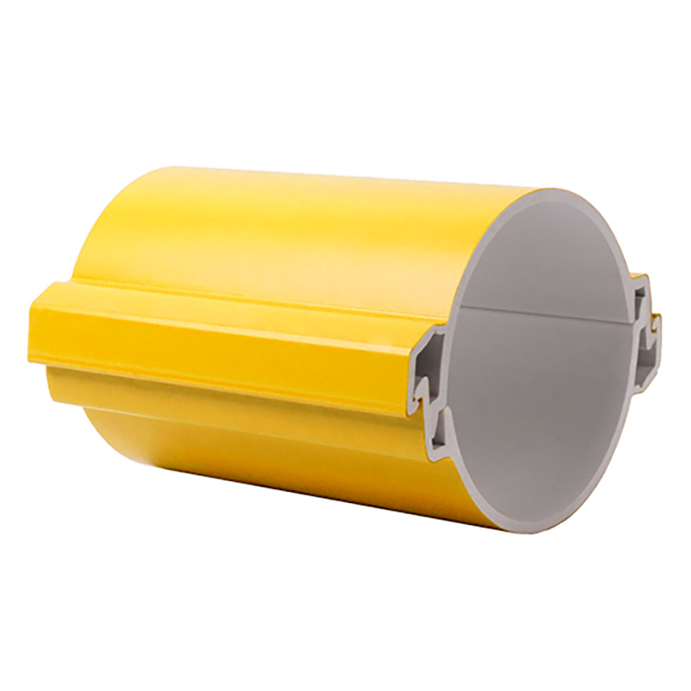 Труба разборная EKF Plast Дн110 L3 гладкая, механическая стойкость 750Н, внешний диаметр 110 мм, материал – ПВХ, длина 3 м, IP30, цвет – желтый