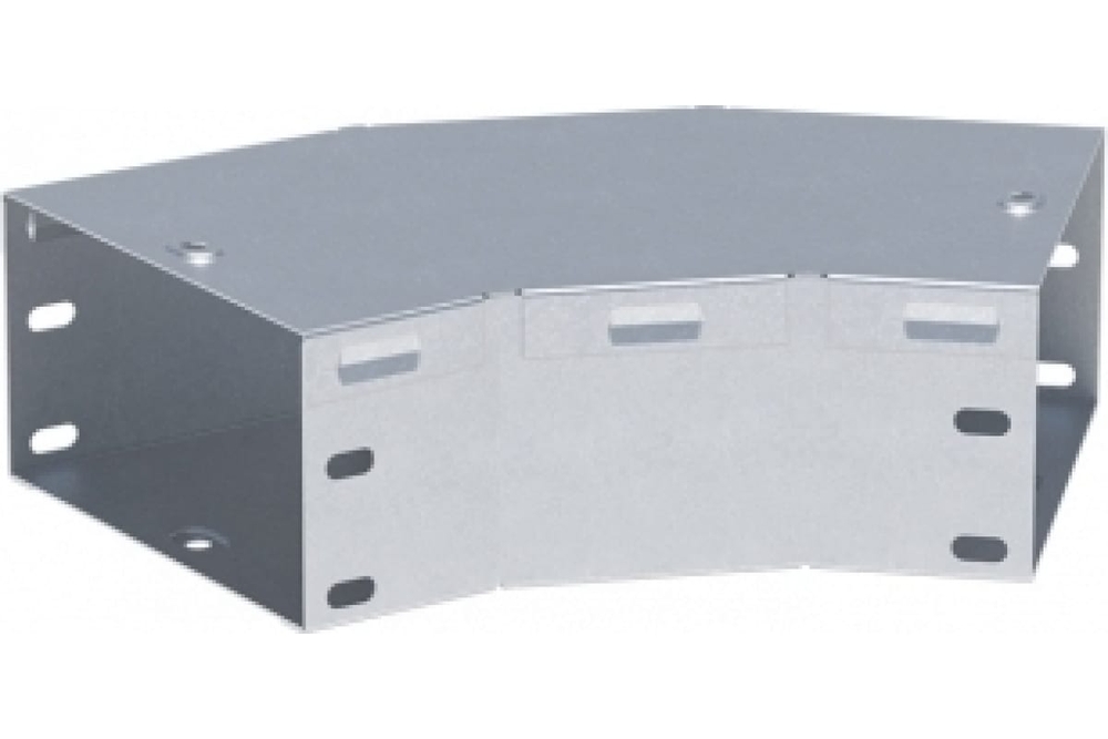 Угол горизонтальный EKF T-line HDZ 50х50 45° толщина - 0.8, корпус - сталь, светло-серый