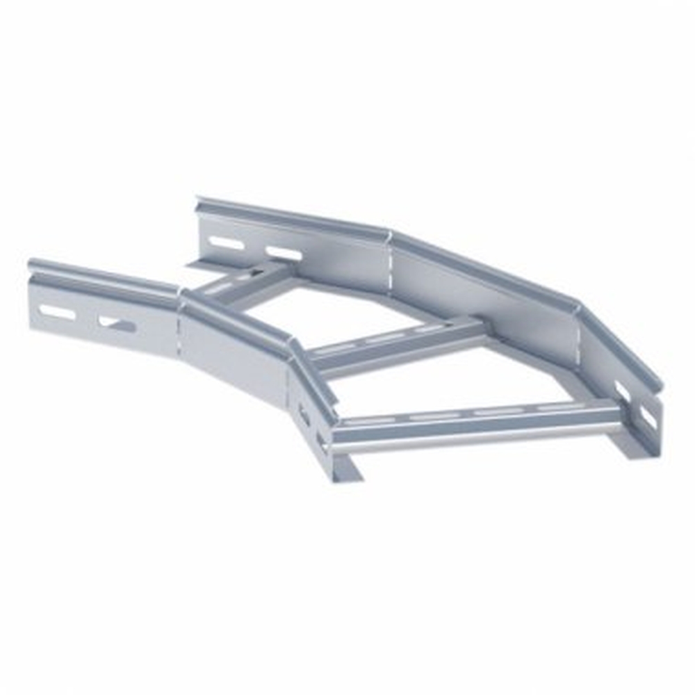 Угол горизонтальный лестничный EKF M-line (HDZ) 80х600 45° толщина материала - 1.2 мм, корпус - сталь, цвет - серый