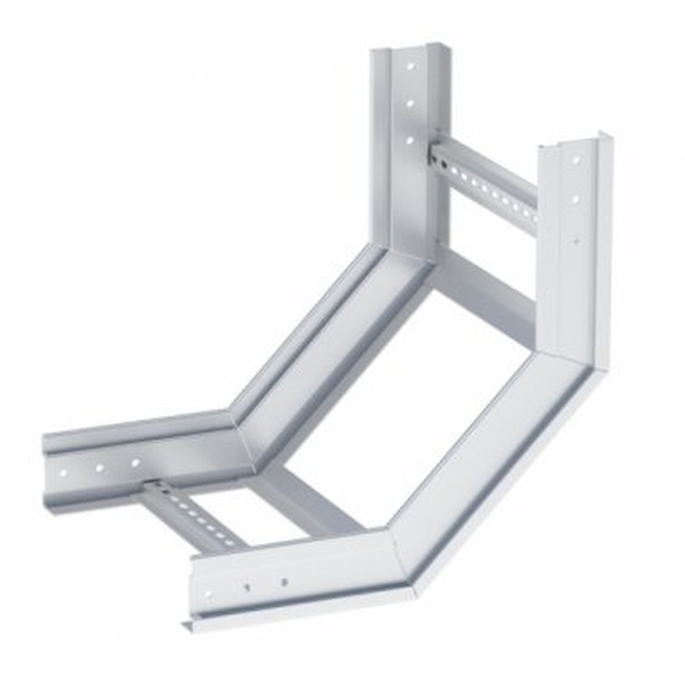 Угол вертикальный внутренний лестничный усиленный EKF M-line 100х500 90° толщина материала - 2 мм, корпус - оцинкованная сталь, цвет - серый