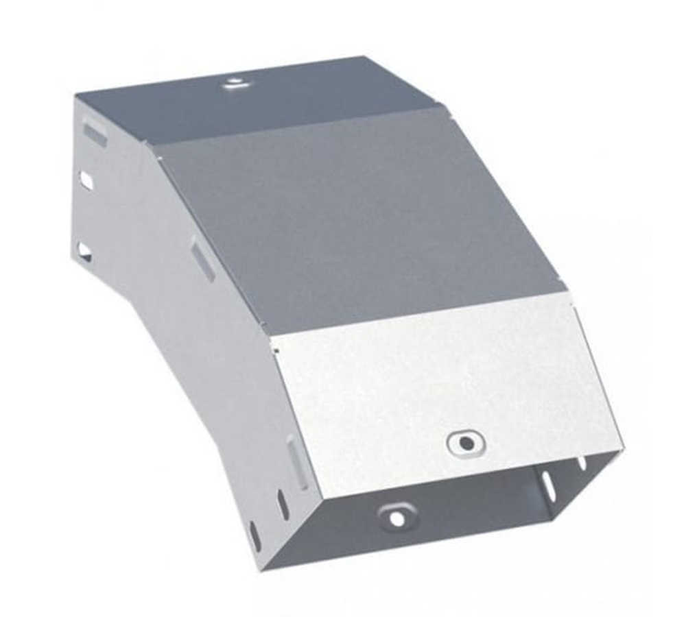 Угол вертикальный внутренний EKF T-line HDZ 50х50 45° толщина - 0.8, корпус - сталь, светло-серый