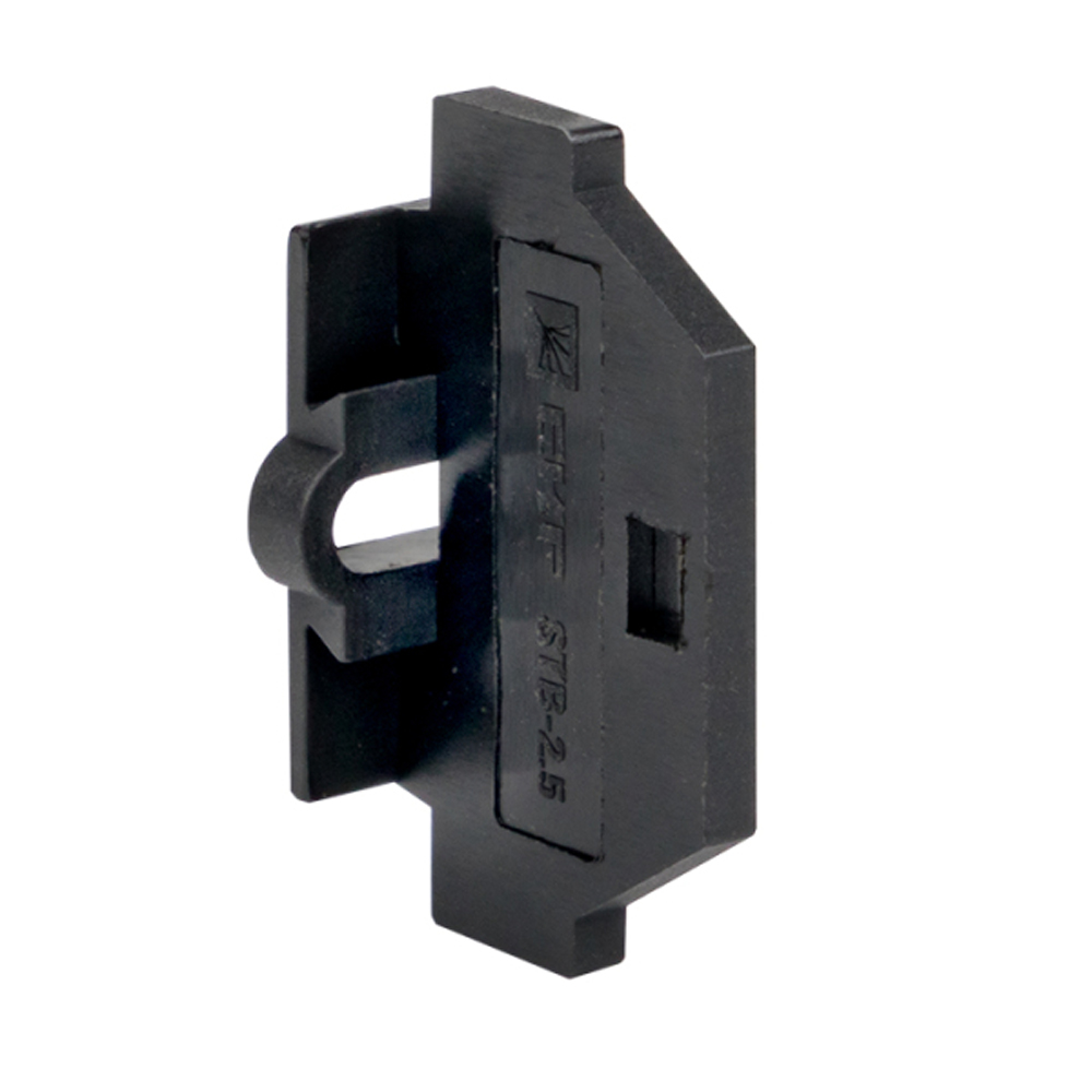 Заглушка EKF PROxima для миниклеммы STB-2.5, цвет - черный, 50 шт в упаковке