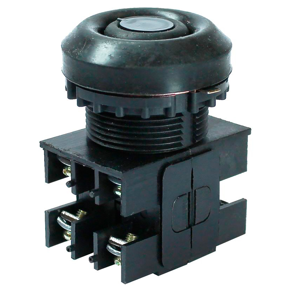 Выключатель кнопочный Электротехник ВК30-10-22110-54 У2 толкатель цилиндрический, контакты 2НО+2НЗ, 10А, 660/440В, IP54, цвет – черный