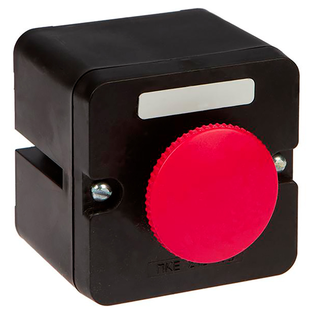 Пост кнопочный Электротехник ПКЕ 212-1 красная кнопка-гриб, 10А 660/440В, IP40, У3