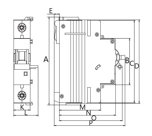 Расцепитель DKC YON MD63-HP24 независимый, для выключателя MD63, номинальное напряжение переменного тока 12-110 В, постоянного тока 12-60 В