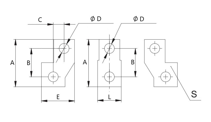 Комплект выводов расширительных КЭАЗ, для автоматических выключателей ВА04-36, ВА51-35, ВА57-35, климатическое исполнение УХЛ3, упаковка 3 шт.