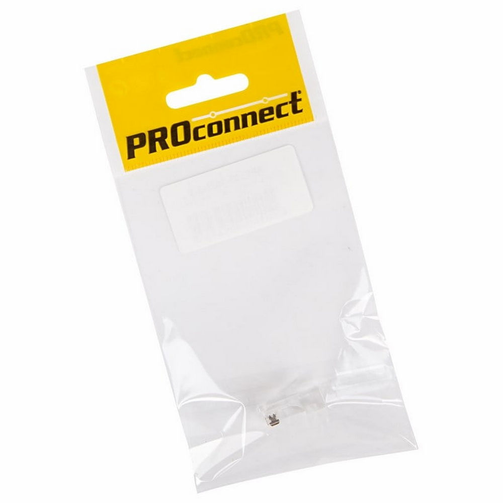 Разъем PROCONNECT RJ45 (8P8C) UTP неэкранированный для кабеля категории 5E, корпус - пластик, цвет - прозрачный, пакет - 1шт