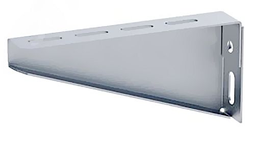 Кронштейны настенные EKF PROxima 100-600 мм основание стальные высота - 80-120 мм ширина - 30 мм, длина - 120-620 мм, толщина стали - 1.5-2 мм, цвет - светло-серый