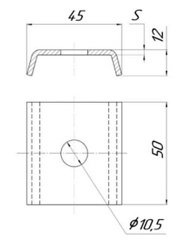 Пластина EKF STRUT-система S-Line 1 отверстие Ø13 мм, высота - 5 мм, ширина - 40 мм, длина - 40 мм, толщина - 2.5 мм, материал - сталь, покрытие - цинкованние по методу Сендзимира, цвет - светло-серый